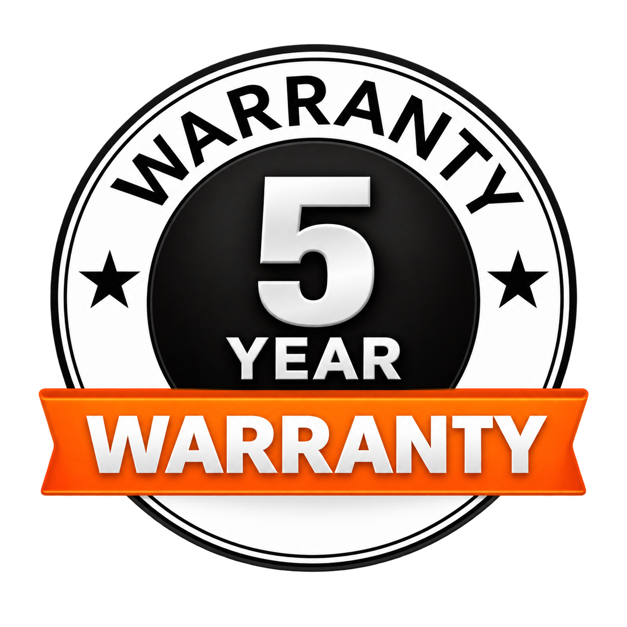 5 year warranty