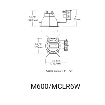 M600/MCLR6W Linedrawing