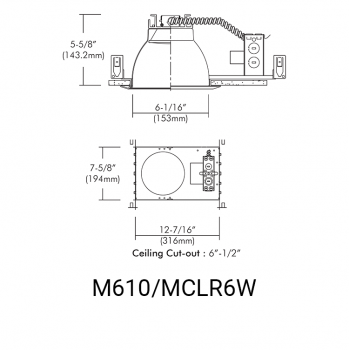 M610/MCLR6W Linedrawing