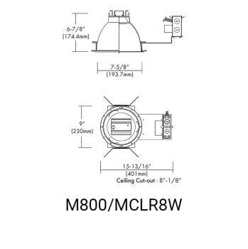 M800/MCLR8W Linedrawing
