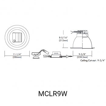 MCLR9W Linedrawing