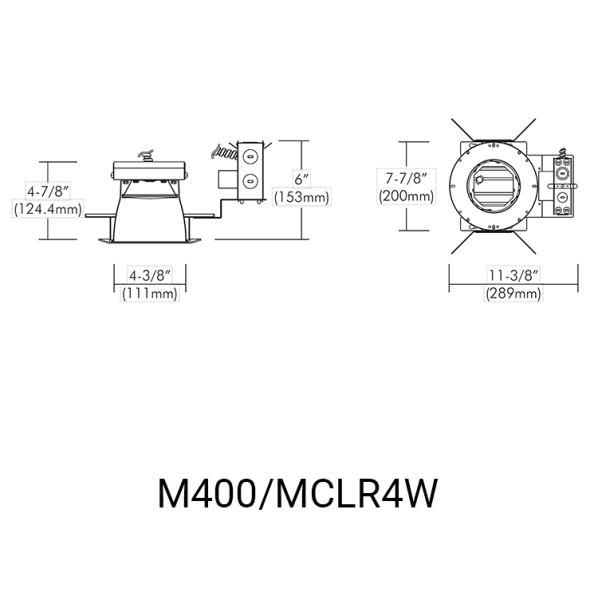M400/MCLR4W Linedrawing