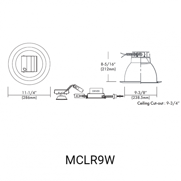 MCLR9W Linedrawing